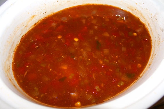 Slow-Cooker Chicken Tortilla Soup Recipe | gimmesomeoven.com chicken-tortilla-soup-in-the-crock-pot