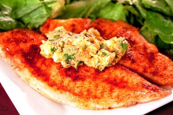 Tilapia with Cilantro-Lemon Butter Recipe | gimmesomeoven.com