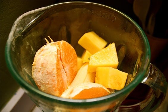 Pineapple Orange Banana Smoothie | gimmesomeoven.com
