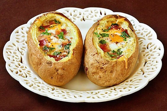 baked egg potatoes