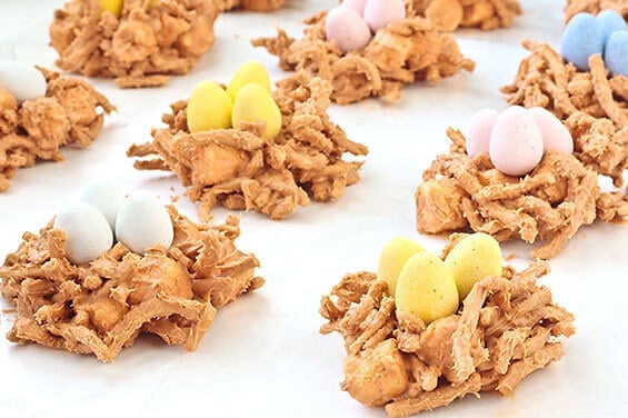 Butterscotch Birds' Nests (or "Haystacks") Recipe | gimmesomeoven.com