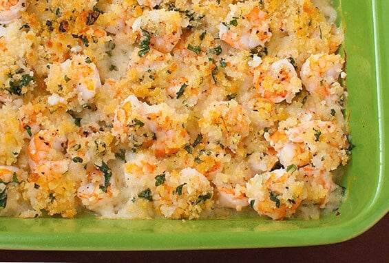 Garlicky Baked Shrimp Recipe | gimmesomeoven.com