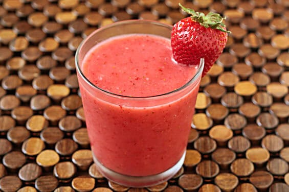 strawberry shake2 2-Ingredient Strawberry "Milk" Shake | gimmesomeoven.com
