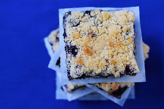 Blueberry Crumb Bars | gimmesomeoven.com