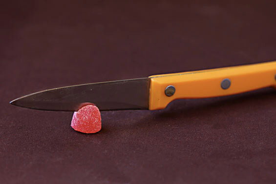 cutting the gumdrops