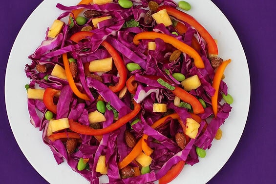 Colorful Cabbage Salad | gimmesomeoven.com