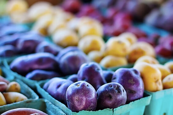potatoes sized