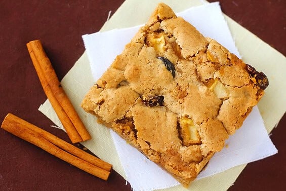 apple cinnamon raisin bars