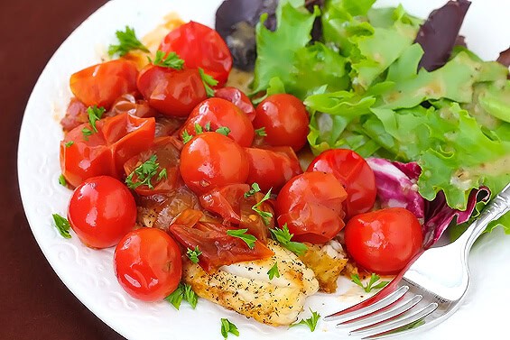 tilapia with tomato sauce