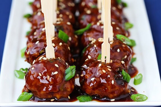 Saucy Asian Meatballs | gimmesomeoven.com