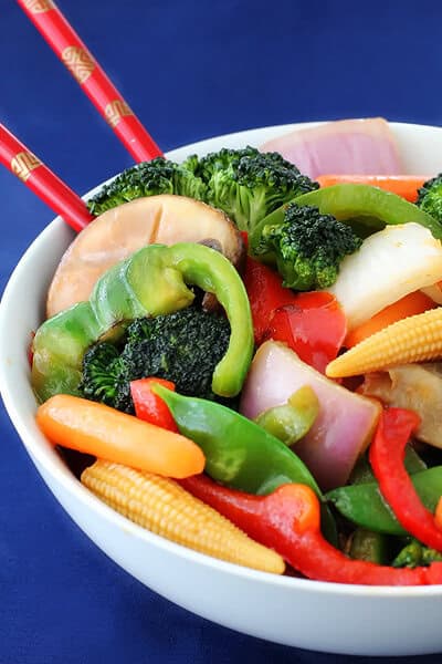 ginger vegetable stir fry tall