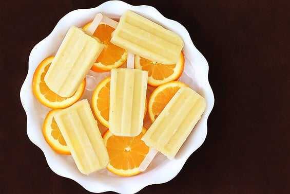 Pineapple Orange Banana Popsicles | gimmesomeoven.com