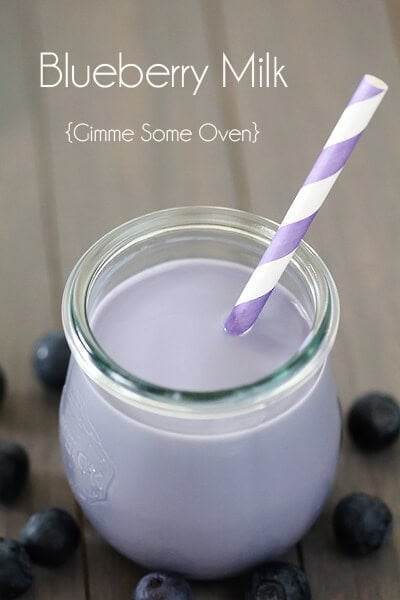 Blueberry Milk | gimmesomeoven.com