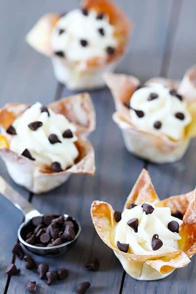 Cannoli Cups | gimmesomeoven.com