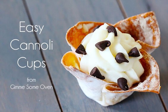 Cannoli Cups | gimmesomeoven.com