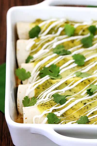 Chicken & Avocado Enchiladas | gimmesomeoven.com