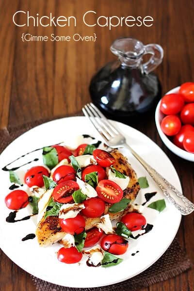 Chicken Caprese | gimmesomeoven.com