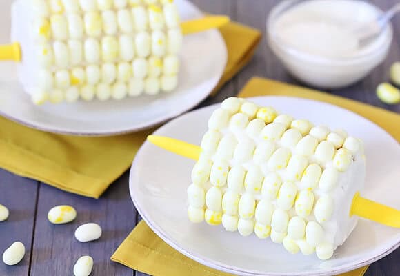 Corn-On-The-Cob Cake "Pops" | gimmesomeoven.com