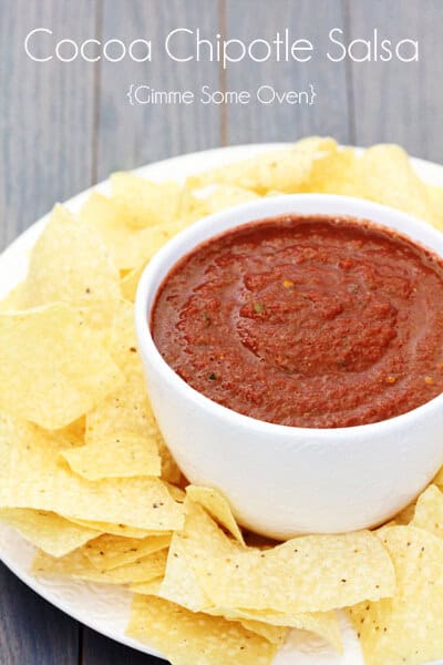 Cocoa Chipotle Salsa | gimmesomeoven.com
