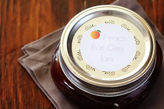 Peach Earl Grey Jam | gimmesomeoven.com