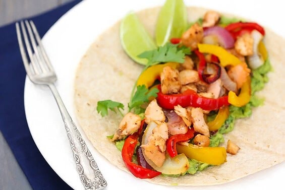 Salmon Fajitas | gimmesomeoven.com