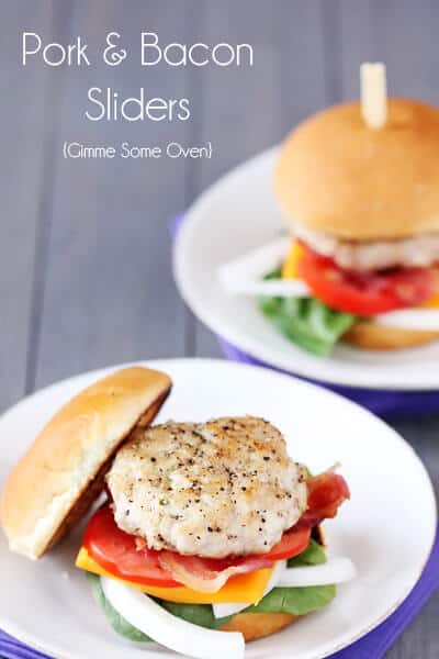 Pork & Bacon Sliders | gimmesomeoven.com