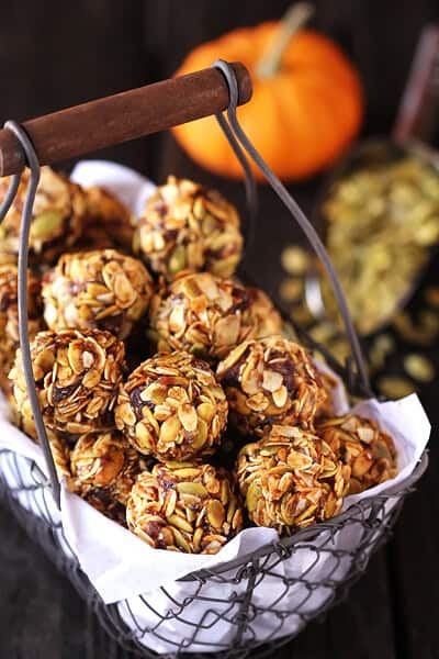 Pumpkin No Bake Energy Bites {Gimme Some Oven}