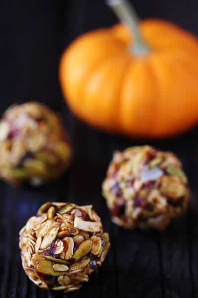Pumpkin No Bake Energy Bites {Gimme Some Oven}