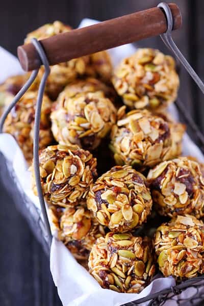 Pumpkin No Bake Energy Bites {Gimme Some Oven}