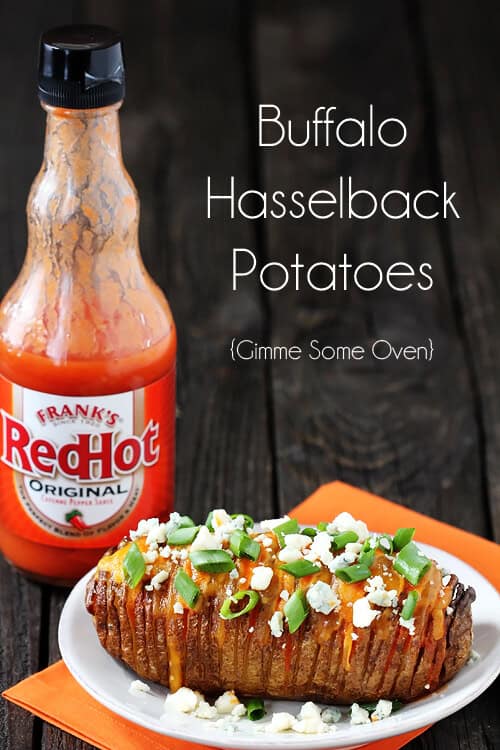 Buffalo Hasselback Potatoes | gimmesomeoven.com