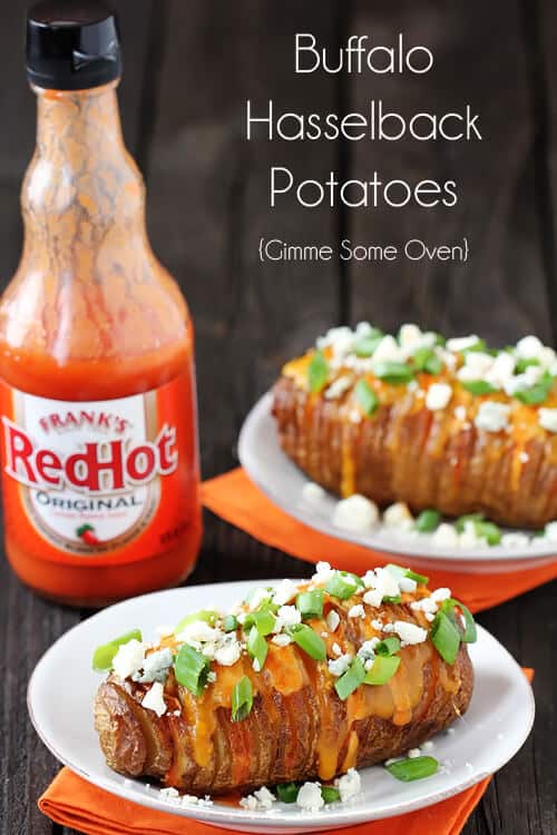 Buffalo Hasselback Potatoes | gimmesomeoven.com