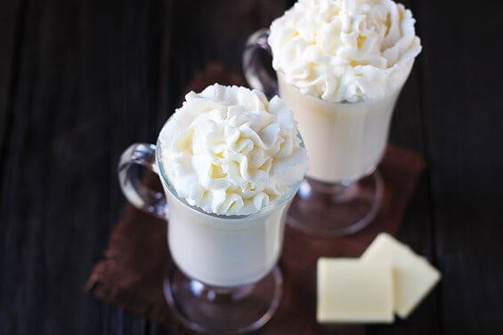 Homemade White Hot Chocolate {Gimme Some Oven}