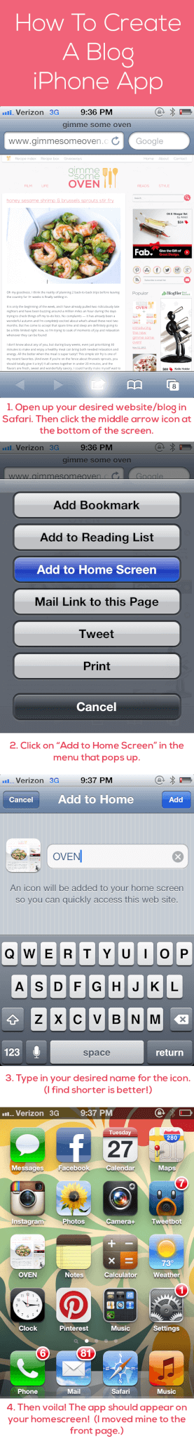 How To Create A Blog iPhone App | gimmesomeoven.com