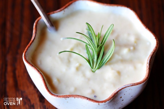 Potato Pear Soup | gimmesomeoven.com