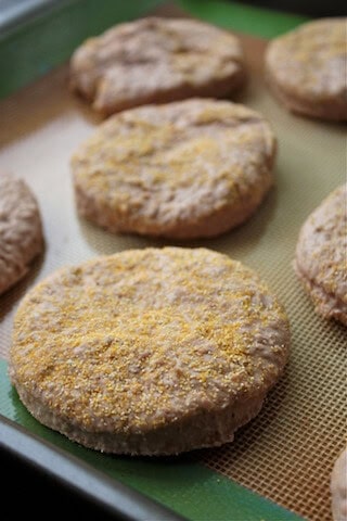 Breakfast Reuben Sandwich with Pumpernickel English Muffins | gimmesomeoven.com