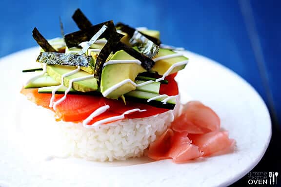 Philadelphia Sushi Stacks | gimmesomeoven.com