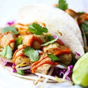 Thai Chicken Tacos | gimmesomeoven.com