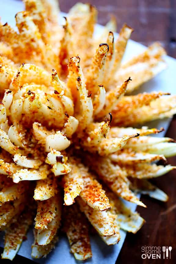 Baked Blooming Onion | gimmesomeoven.com Baked Blooming Onion | gimmesomeoven.com