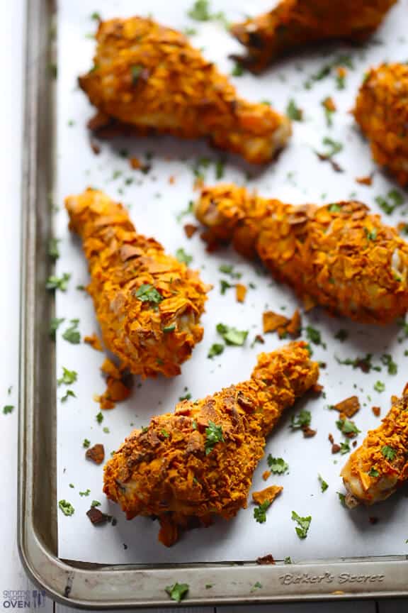 Sweet Potato Chip Chicken | gimmesomeoven.com