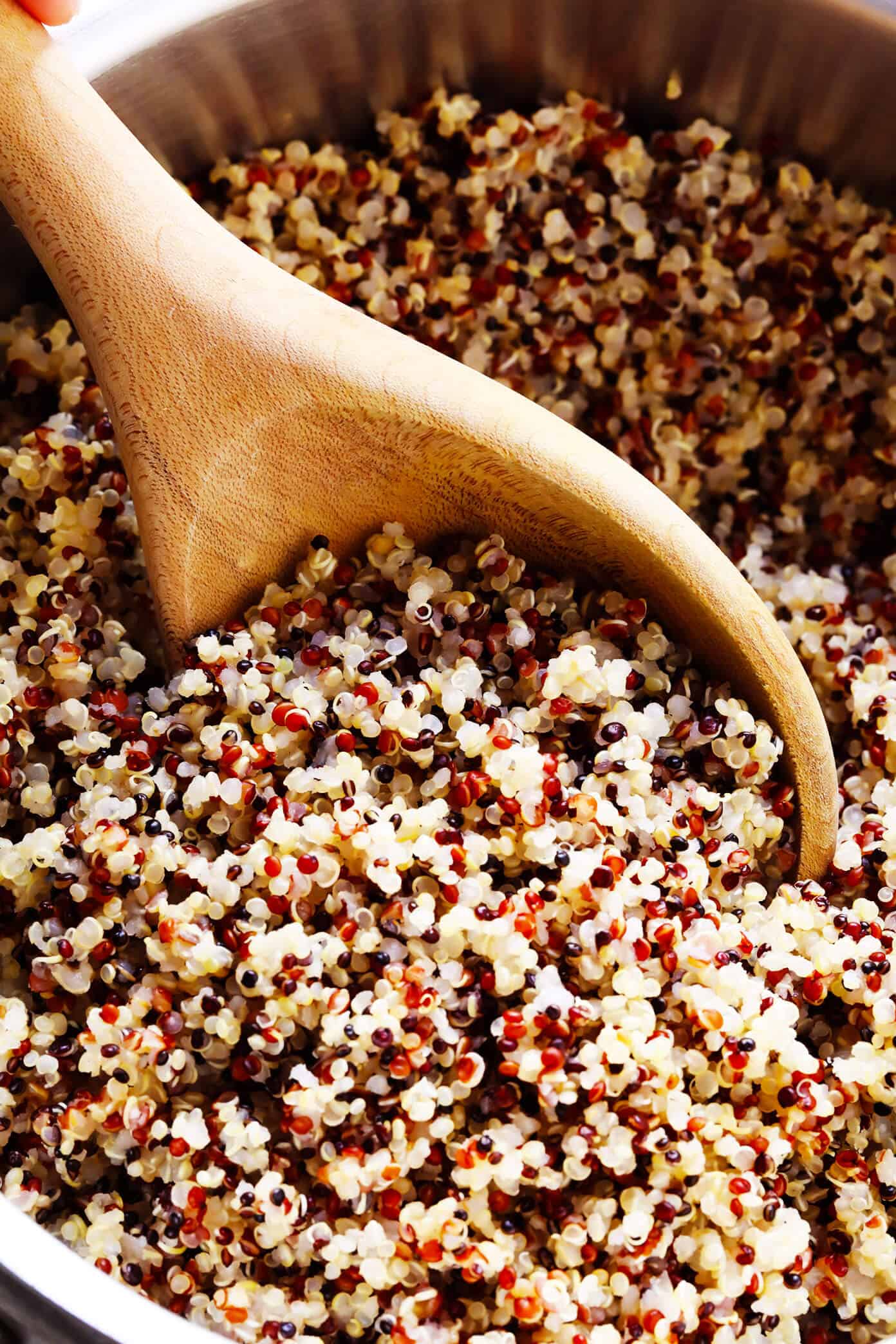 Learn how to cook quinoa PERFECTLY every time with this easy method! Plus tips for how to season and freeze quinoa, and a delicious collection of easy quinoa recipes. | gimmesomeoven.com #quinoa #healthy #glutenfree #howto #grains #mealprep #dinner #freezermeals How To Cook Quinoa Perfectly