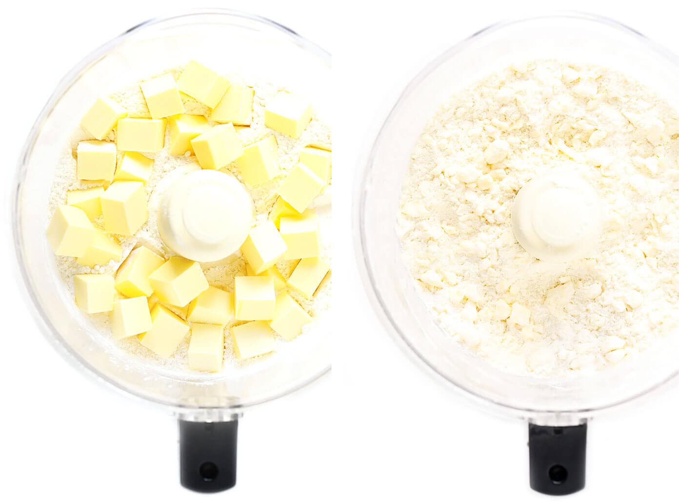 Learn how to make pie crust with this delicious, flaky, all-butter homemade pie crust recipe. It's easy to make in the food processor or 100% by hand with just 5 ingredients. | gimmesomeoven.com #pie #crust #dessert #homemade #thanksgiving #christmas #holiday #howto How To Make Pie Crust With A Food Processor