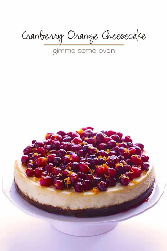 Cranberry Orange Cheesecake Recipe | gimmesomeoven.com Cranberry Orange Cheesecake Recipe | gimmesomeoven.com