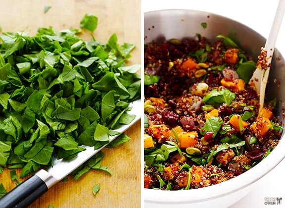 Quinoa 'Stuffing' (Quinoa with Butternut Squash, Cranberries & Pistachios) | gimmesomeoven.com #glutenfree #vegan Quinoa 'Stuffing' (Quinoa with Butternut Squash, Cranberries & Pistachios) | gimmesomeoven.com #glutenfree #vegan
