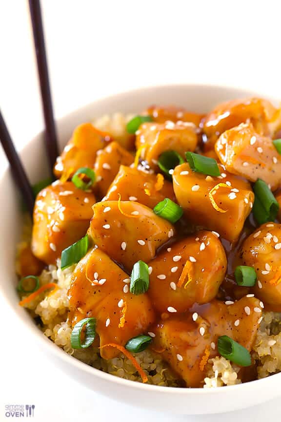 Skinny Orange Chicken | gimmesomeoven.com Skinny Orange Chicken | gimmesomeoven.com
