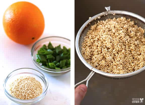 Skinny Orange Chicken Recipe | gimmesomeoven.com #newyears #chicken #recipe Skinny Orange Chicken Recipe | gimmesomeoven.com #newyears #chicken #recipe