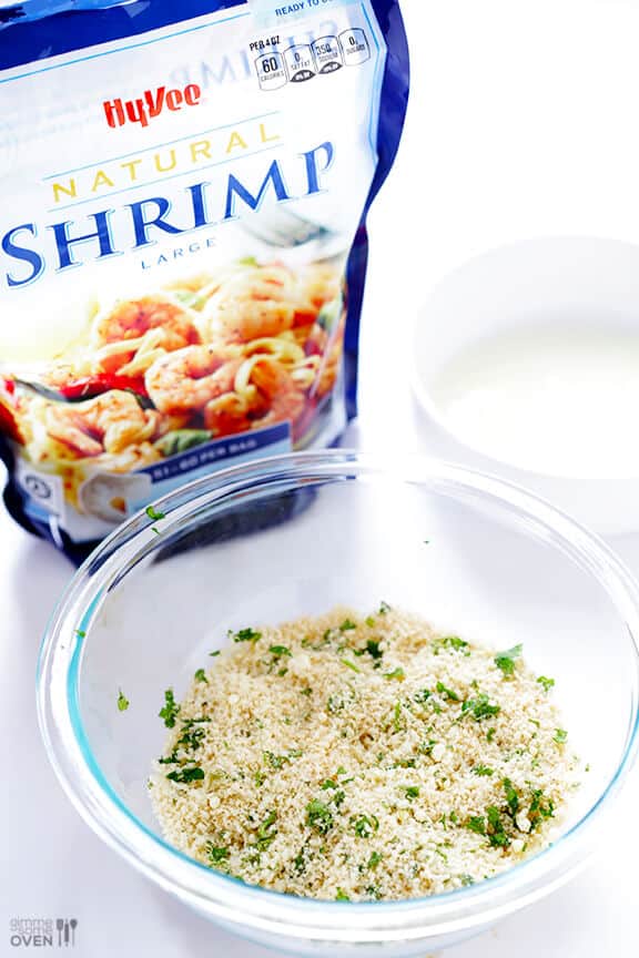 Skinny Popcorn Shrimp Recipe | gimmesomeoven.com #appetizer Skinny Popcorn Shrimp Recipe | gimmesomeoven.com #appetizer