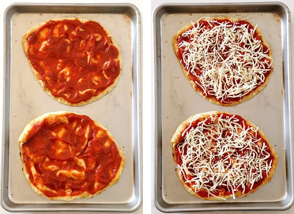 Rainbow Veggie Flatbread Pizza - quick, healthier, and SO tasty! | gimmesomeoven.com Rainbow Veggie Flatbread Pizza - quick, healthier, and SO tasty! | gimmesomeoven.com