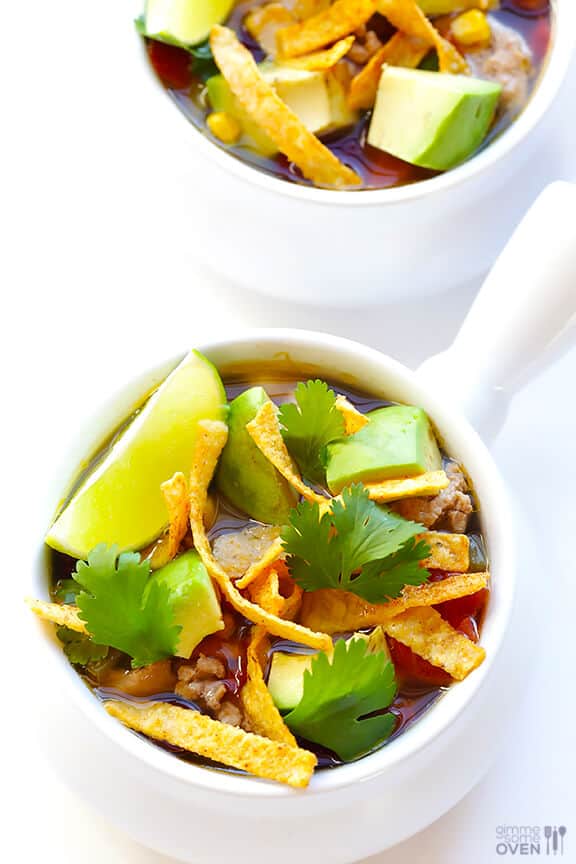 Skinny Slow Cooker Taco Soup 3