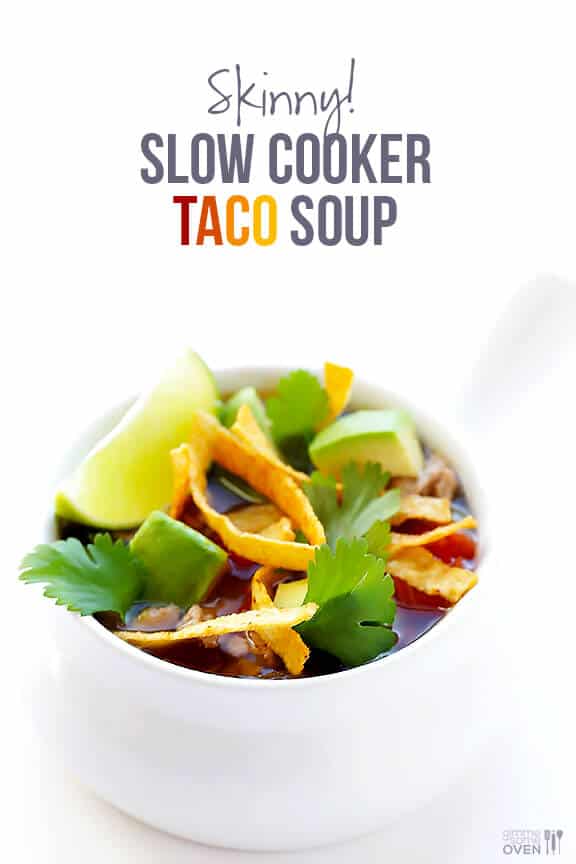 Skinny Slow Cooker Taco Soup 6