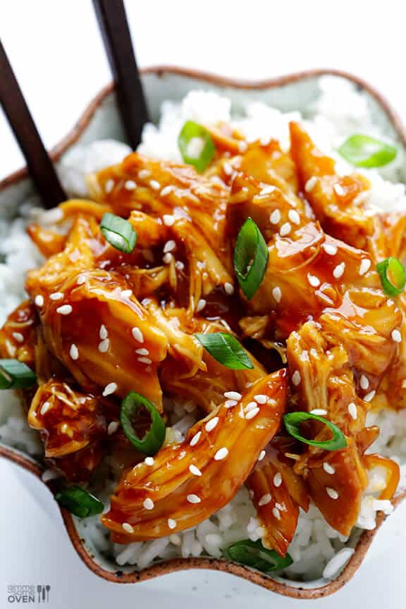 Slow Cooker Teriyaki Chicken + Crock-Pot #Giveaway | gimmesomeoven.com Slow Cooker Teriyaki Chicken + Crock-Pot #Giveaway | gimmesomeoven.com